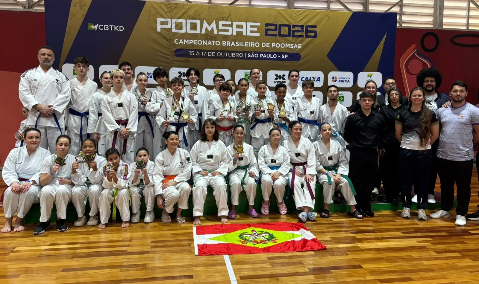 Taekwondo de São Bento do Sul brilha no Campeonato Brasileiro de Poomsae